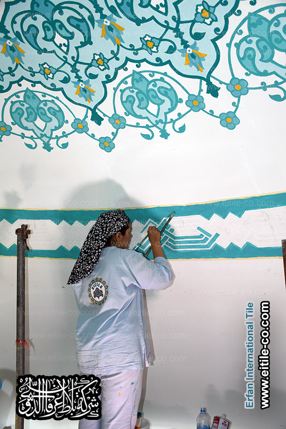 Painting Islamic contents for under dome, www.eitile-co.com