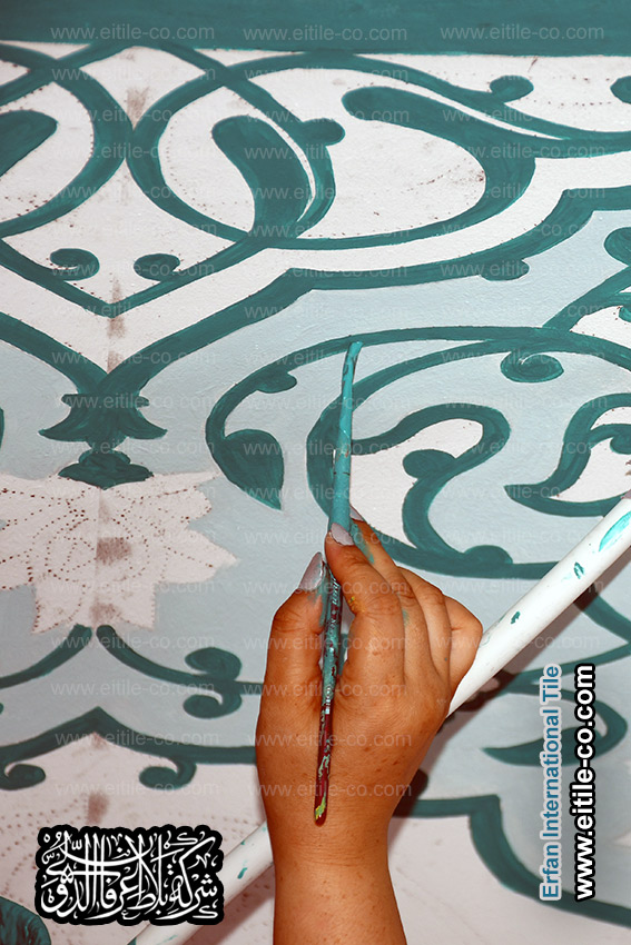 Painting Islamic contents for under dome, www.eitile-co.com