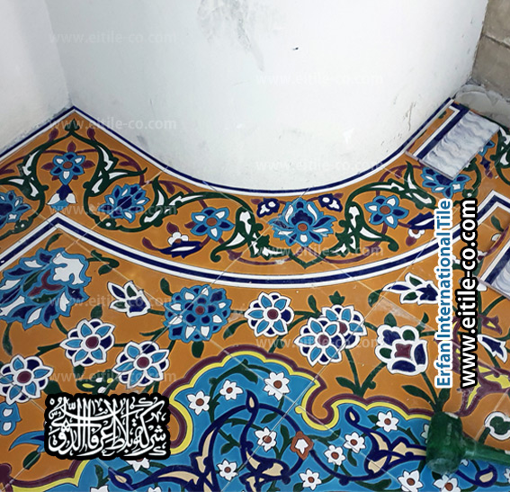 بلاط سيراميك يدوي بتصميم السجاد، من تصميم وتصنيع EITILE للديكور الداخلي الأصيل. | www.eitile-co.com