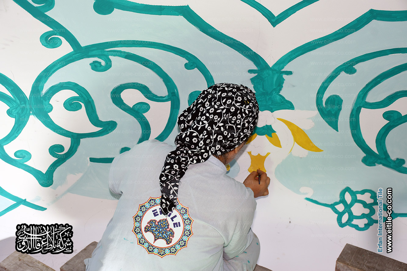 Painting Islamic contents for under dome, www.eitile-co.com