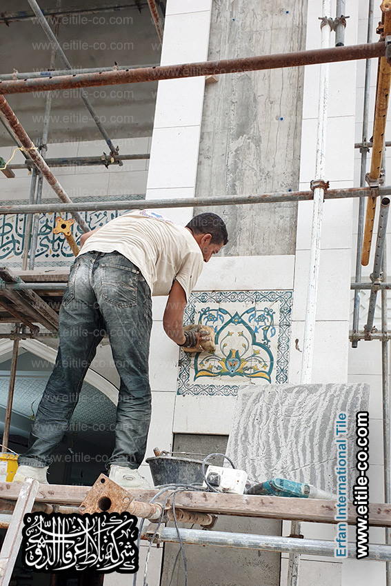 Islamic custom made tile manufacturer for Maldives mosque, www.eitile-co.com