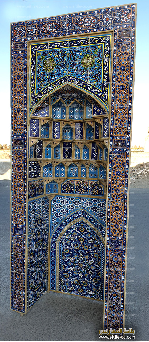 Mosque Mihrab Muqarnas tile panel designing and manufacturing, www.eitile-co.com