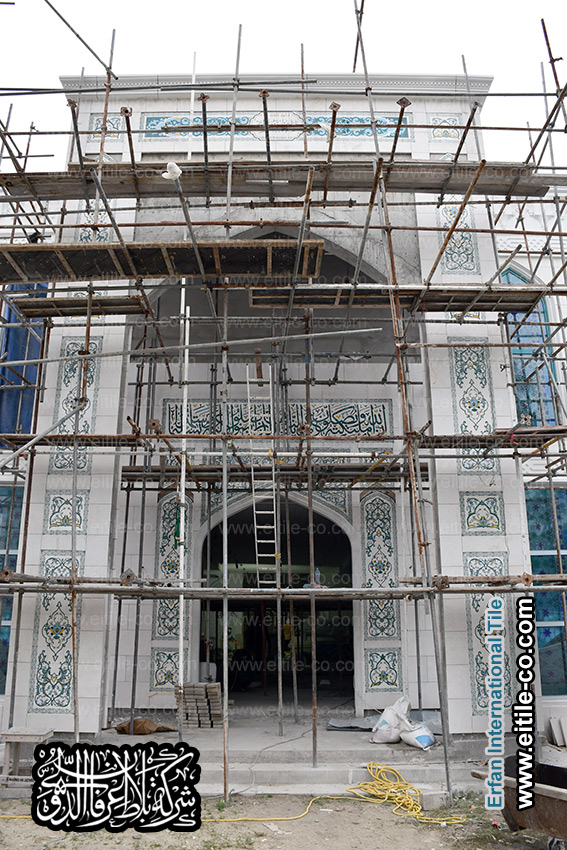 Islamic custom made tile manufacturer for Maldives mosque, www.eitile-co.com