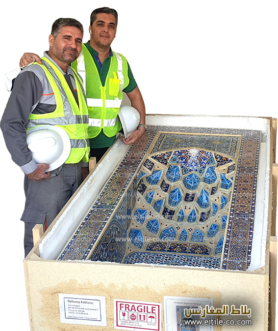Muqarnas tile panel designer and manufacturer, www.eitile-co.com