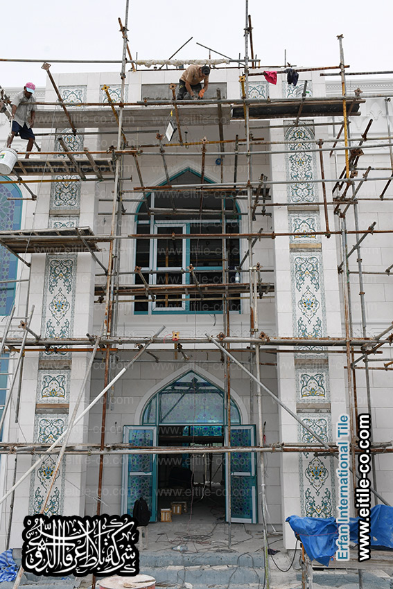 Islamic custom made tile manufacturer for Maldives mosque, www.eitile-co.com