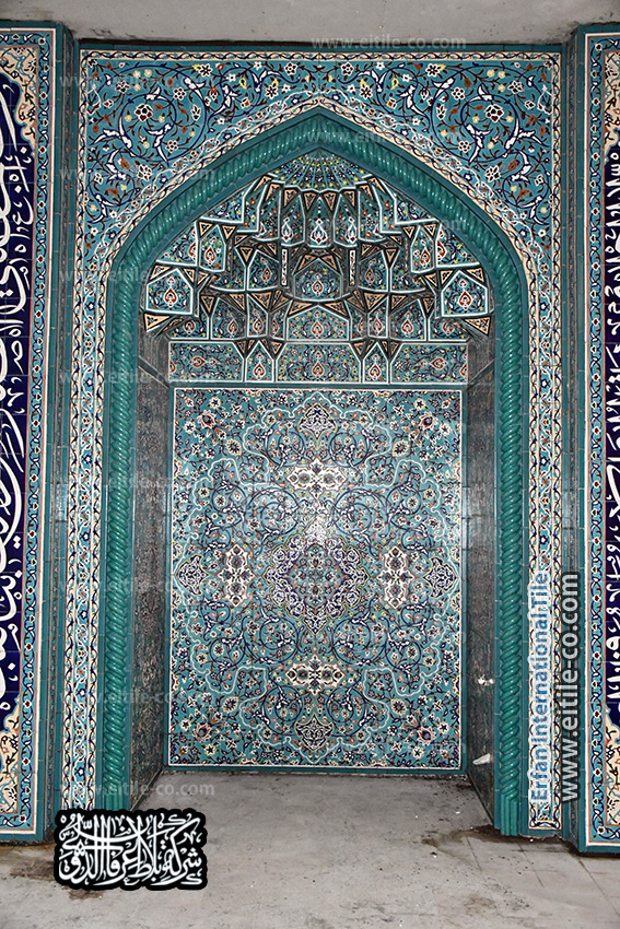 Ceramic rope tiles for mosque mihrab decoration, www.eitile-co.com