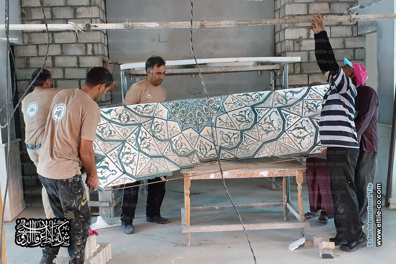 Supplier of tiles for mosque Mihrab decoration in Maldives, www.eitile-co.com