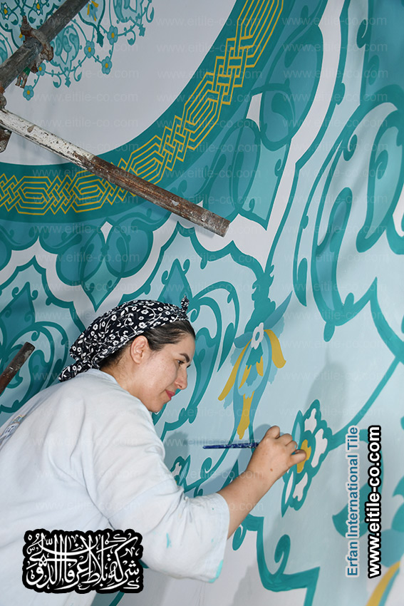 Painting Islamic contents for under dome, www.eitile-co.com