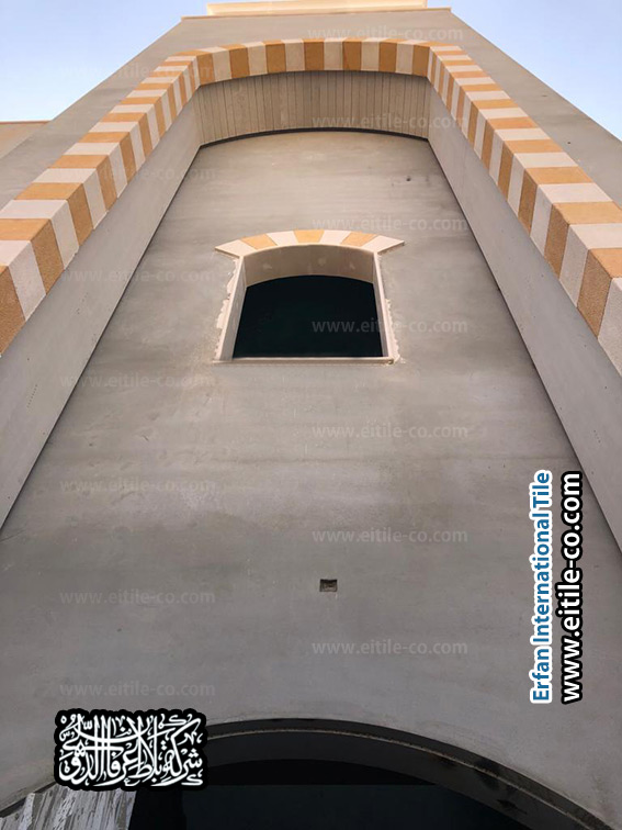 تصميم وتصنيع بلاط إيتايل اليدوي يضيفان لمسة من الأناقة الخالدة والحرفية الأصيلة لواجهة فيلا خاصة في المملكة العربية السعودية، www.eitile-co.com